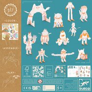 Djeco DIY Kleur, Bouw & Speel - Team Monsters 5+ | Speel je Wijs