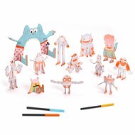 Djeco DIY Kleur, Bouw & Speel - Team Monsters 5+ | Speel je Wijs
