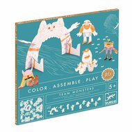 Djeco DIY Kleur, Bouw & Speel - Team Monsters 5+ | Speel je Wijs