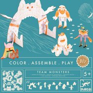 Djeco DIY Kleur, Bouw & Speel - Team Monsters 5+ | Speel je Wijs