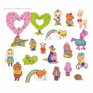 Djeco DIY Kleur, Bouw & Speel - Kawaï 5+| Speel je Wijs