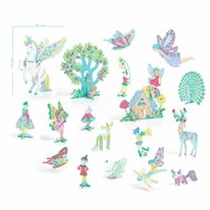 Djeco DIY Kleur, Bouw & Speel - Fairy World 5+ | Speel je Wijs