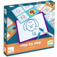 Djeco Eduludo tekenkaarten Step by Step - 1,2,3 & Co | Speel je Wijs