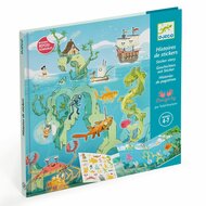 Djeco Stickerboek - Story Adventures At Sea 4-7 jaar | Speel je Wijs