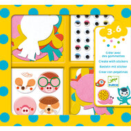 Djeco Creatief met Stickers - I Love Animals 3-6 Jaar | Speel je Wijs