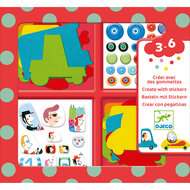 Djeco Creatief met Stickers - I Love Cars 3-6 Jaar | Speel je Wijs