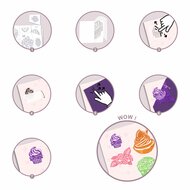Djeco Knutselset - Artistic Patch | Sweets | Speel je Wijs