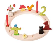 Grimm's Houten jaarring White - Large | Speel je Wijs