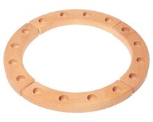 Grimm's Houten jaarring Naturel - Large | Speel je Wijs