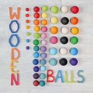 Grimm's Kleine houten Balletjes - Rainbow Balls | Speel je Wijs