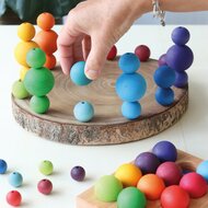 Grimm's Kleine houten Balletjes - Rainbow Balls | Speel je Wijs