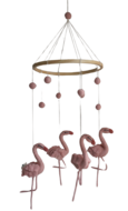 Gamcha Mobiel - Flamingo - Pink 100% wolvilt | Speel je Wijs