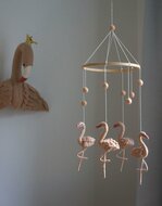 Gamcha Mobiel - Flamingo - Coral 100% wolvilt | Speel je Wijs