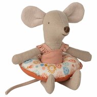 Maileg Strand Muis met zwemband - Kleine Zus - Flower | Speel je Wijs