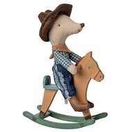 Maileg Cowboy Muis op hobbelpaard - Little brother | Speel je Wijs