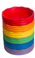 Grennn Botanic label waves - Regenboogbakjes - Basic | Speel je Wijs