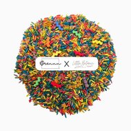 Grennn Botanic label waves - Speelrijst - Wave regenboogmix - 750gram | Speel je Wijs