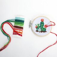 Kikkerland Mini Borduurset - Cactus 6+ | Speel je Wijs