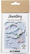 Mini Hobbyset Sieraden - Elastische Armbanden en Oorbellen Bloem| Speel je Wijs