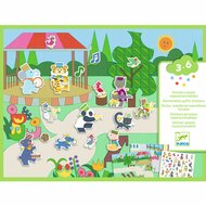 Djeco Herbruikbare Puffy Stickers - Fanfare | Speel je Wijs