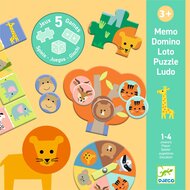 Djeco 5 SPELLEN - Wilde Dieren | Speel je Wijs