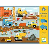 Djeco Puzzel Geant - de Bouwplaats - 12+5 stukjes | Speel je Wijs