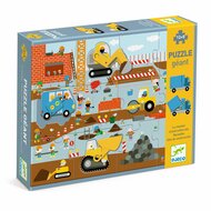 Djeco Puzzel Geant - de Bouwplaats - 12+5 stukjes | Speel je Wijs