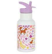 A Little Lovely Company RVS Drinkfles Flower Garden | Speel je Wijs
