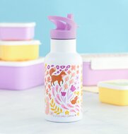 A Little Lovely Company RVS Drinkfles Flower Garden | Speel je Wijs