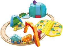 Hape Houten Treinbaan - Dinosaurus in opbergbox | Speel je Wijs