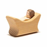 Ostheimer houten Wieg met Baby | Speel je Wijs