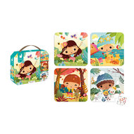 Janod Puzzel 4 Puzzels - Seizoenen 2+ | Speel je wijs