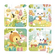 Janod Puzzel 4 Puzzels - Pure 2+ | Speel je wijs