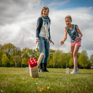Bexx Kubb Original Rubberhout met Rode Koning| Speel je Wijs