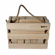 Bexx Kubb Original Rubberhout in Houten Kist | Speel je Wijs