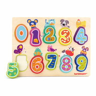 Small Foot Houten Cijferpuzzel Dieren 12m+ | Speel je Wijs