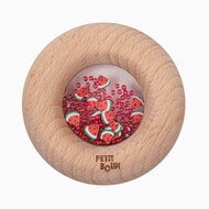 Petit Boum Sensorische Rammelaar en Bijtring - Donut Watermeloen | Speel je Wijs