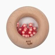 Petit Boum Sensorische Rammelaar en Bijtring - Donut Tomaten | Speel je Wijs