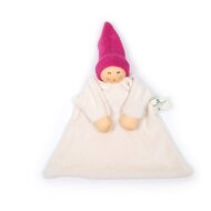 Nanchen Natur Knuffeldoekje - Zonnekindpopje Fuchsia| Speel je Wijs