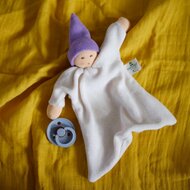 Nanchen Natur Knuffeldoekje - Zonnekindpopje Lila| Speel je Wijs