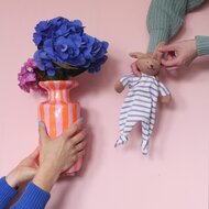 Nanchen Natur Knuffeldoekje - Haas Paars | Speel je Wijs