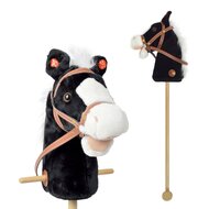 Playwood Houten Stokpaard met Geluid - met witte Manen | Speel je Wijs