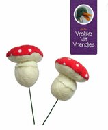 Vrolijke Viltvriendjes Paddenstoel Bolletjes | Speel je Wijs