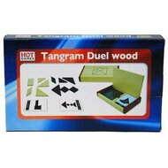 HOT Games Tangram houten puzzelspel dubbel kist  met 60 voorbeelden| Speel je Wijs