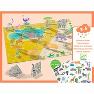 Djeco Lift up Stickers - Dieren 3-6 jaar | Speel je Wijs