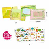 Djeco Lift up Stickers - Boerderij 3-6 jaar | Speel je Wijs