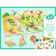 Djeco Lift up Stickers - Boerderij 3-6 jaar | Speel je Wijs