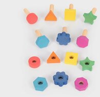 TickiT Regenboog houten Moeren en Bouten | Speel je Wijs