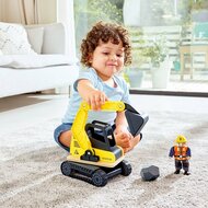 Hape Dig &#039;n Dump Speelgoed Graafmachine &ndash; Houten Bouwvoertuig | Speel je Wijs