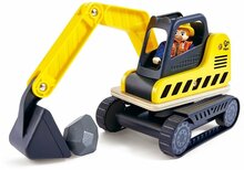 Hape Dig &#039;n Dump Speelgoed Graafmachine &ndash; Houten Bouwvoertuig | Speel je Wijs